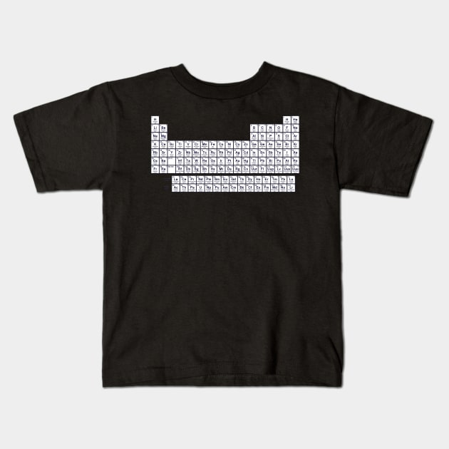 Periodic Table of the Elements Kids T-Shirt by Spacestuffplus